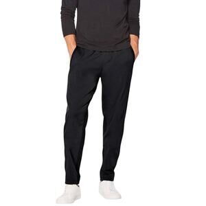 LULULEMON Great Wall Pant 32" Men M Black Athletic Travel Lounge Versatile EUC